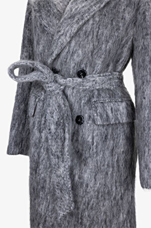 Valmenti Kadın Tekstil Gri Kaban Mont 616 85809 BN MANTO SK25/26 GRI