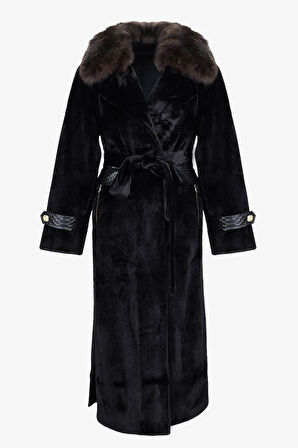 Valmenti Kadın Tekstil Siyah Kaban Mont 616 25062 BN MANTO SK25/26 SIYAH