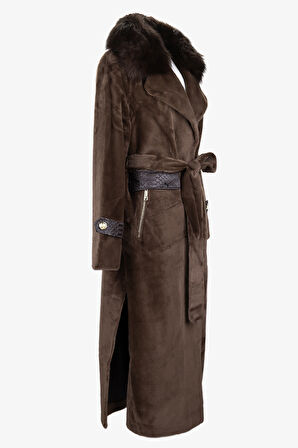 Valmenti Kadın Tekstil Konyak Kaban Mont 616 25062 BN MANTO SK25/26 KONYAK