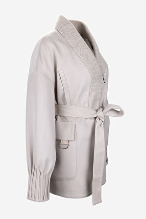 Valmenti Kadın Tekstil Bej Kaban 616 5277 BN KABAN SK25/26 BEJ KASMIR