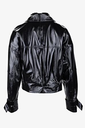 Valmenti Kadın Siyah Deri Mont 616 Z-4043 BN DERIMONT SK25/26 BLACK ZENO ZIG