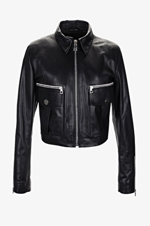 Valmenti Kadın Siyah Deri Mont 616 Z-4110 BN DERIMONT SK25/26 SIYAH PLONJE