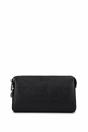 Tamer Tanca Erkek Hakiki Deri Siyah Floter El Çantası 147 894 ERK CNT SK25-26 SIYAH FLTR