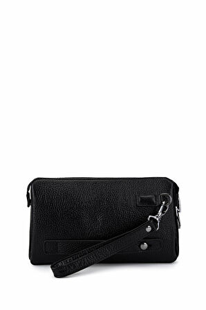 Tamer Tanca Erkek Hakiki Deri Siyah Floter El Çantası 147 894 ERK CNT SK25-26 SIYAH FLTR