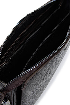 Tamer Tanca Erkek Hakiki Deri Kahverengi El Çantası 147 894 ERK CNT SK25-26 KAHVE FLTR