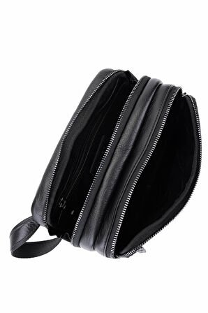 Tamer Tanca Erkek Hakiki Deri Siyah Deri El Çantası 147 1197 ERK CNT SK25-26 SIYAH DR