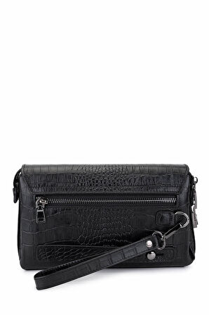 Tamer Tanca Erkek Hakiki Deri Siyah Kroko El Çantası 147 899 ERK CNT SK25-26 SIYAH KROKO