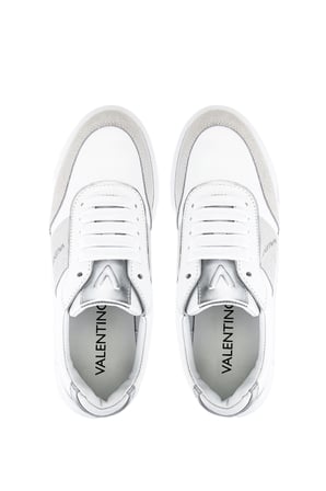 Mario Valentino Kadın Hakiki Deri Beyaz Sneakers & Spor Ayakkabı 1040 91B2213 BN AYK SK25-26 BIANCO/ARGENTO