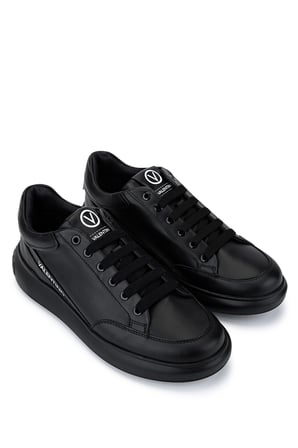 Mario Valentino Erkek Hakiki Deri Siyah Sneakers & Spor Ayakkabı 1040 95J2302 ERK AYK SK25-26 NERO