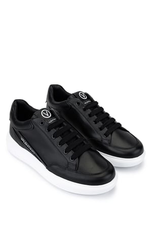 Mario Valentino Erkek Hakiki Deri Siyah/Beyaz Sneakers & Spor Ayakkabı 1040 95J2302 ERK AYK SK25-26 NERO/BIANCO