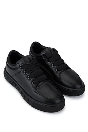 Mario Valentino Kadın Hakiki Deri Siyah Sneakers & Spor Ayakkabı 1040 91V1315 BN AYK SK25-26 NERO/NERO