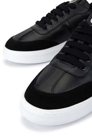 Mario Valentino Erkek Hakiki Deri Siyah Sneakers & Spor Ayakkabı 1040 92R2108 ERK AYK SK25-26 NERO