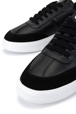 Mario Valentino Erkek Hakiki Deri Siyah Sneakers & Spor Ayakkabı 1040 92R2108 ERK AYK SK25-26 NERO