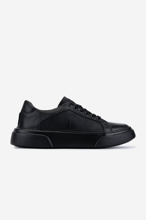 Valmenti Erkek Hakiki Deri Siyah Sneakers & Spor Ayakkabı 1163 2027 ERK AYK SK25-26 SIYAH DR