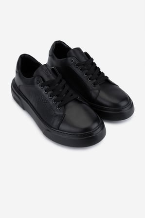 Valmenti Erkek Hakiki Deri Siyah Sneakers & Spor Ayakkabı 1163 2027 ERK AYK SK25-26 SIYAH DR