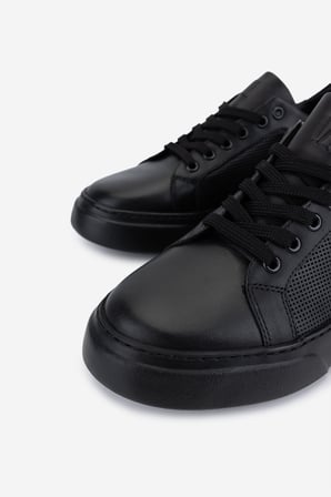 Valmenti Erkek Hakiki Deri Siyah Sneakers & Spor Ayakkabı 1163 2027 ERK AYK SK25-26 SIYAH DR