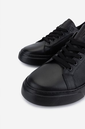Valmenti Erkek Hakiki Deri Siyah Sneakers & Spor Ayakkabı 1163 2027 ERK AYK SK25-26 SIYAH DR