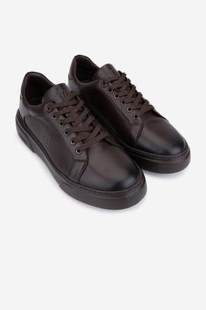 Valmenti Erkek Hakiki Deri Kahverengi Sneakers & Spor Ayakkabı 1163 2027 ERK AYK SK25-26 KAHVE DR