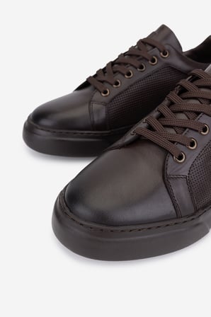 Valmenti Erkek Hakiki Deri Kahverengi Sneakers & Spor Ayakkabı 1163 2027 ERK AYK SK25-26 KAHVE DR
