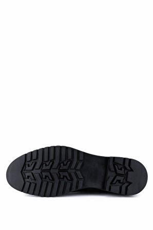 Tamer Tanca Erkek Hakiki Deri Siyah Nubuk Casual Bot 1174 4116 ERK BOT SK25-26 SIYAH NBK