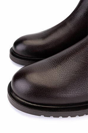 Tamer Tanca Erkek Hakiki Deri Kahverengi Casual Bot 1174 4116 ERK BOT SK25-26 KAHVE FLTR