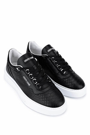 Roberto Cavalli Erkek Hakiki Deri Sneakers & Spor Ayakkabı 780 27777 ERK AYK Y25 PASHA NERO