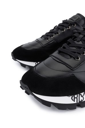 Roberto Cavalli Erkek Hakiki Deri Siyah Sneakers & Spor Ayakkabı 780 29777 ERK AYK SK25-26 NERO