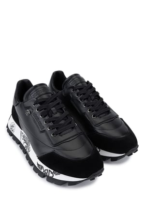 Roberto Cavalli Erkek Hakiki Deri Siyah Sneakers & Spor Ayakkabı 780 29777 ERK AYK SK25-26 NERO