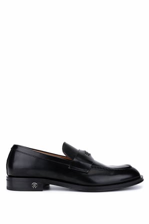 Roberto Cavalli Erkek Hakiki Deri Siyah Loafer Ayakkabı 780 29742 ERK AYK SK25-26 NERO