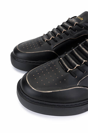Barracuda Erkek Hakiki Deri Siyah/Siyah Sneakers & Spor Ayakkabı 511 BU3510A ERK AYK Y24 BRUSHED SAND