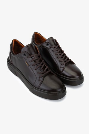 Valmenti Erkek Hakiki Deri Kahverengi Sneakers & Spor Ayakkabı 1166 25WN01 ERK AYK SK25-26 KAHVE