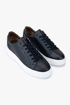 Valmenti Erkek Hakiki Deri Lacivert Sneakers & Spor Ayakkabı 1166 25WN01 ERK AYK SK25-26 LACIVERT