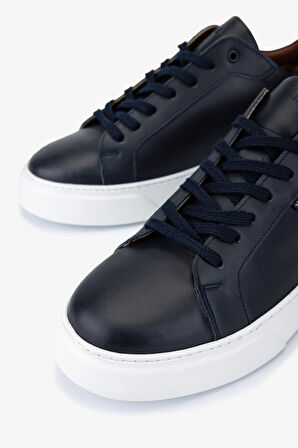 Valmenti Erkek Hakiki Deri Lacivert Sneakers & Spor Ayakkabı 1166 25WN01 ERK AYK SK25-26 LACIVERT