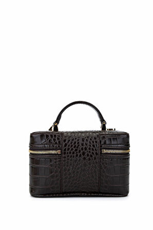 Tamer Tanca Kadın Suni Deri Kahverengi El Çantası 1178 4005 BN CNT SK25-26 ACI KAHVE KROKO