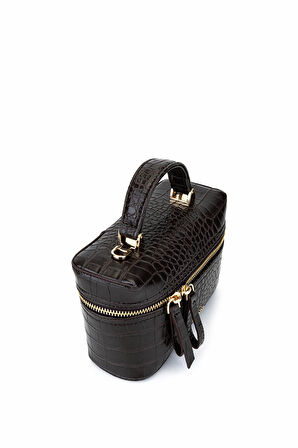 Tamer Tanca Kadın Suni Deri Kahverengi El Çantası 1178 4005 BN CNT SK25-26 ACI KAHVE KROKO