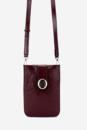 Valmenti Kadın Suni Deri Bordo Rugan Postacı Çanta 1178 4004 BN CNT SK25-26 BORDO KRSK RGN