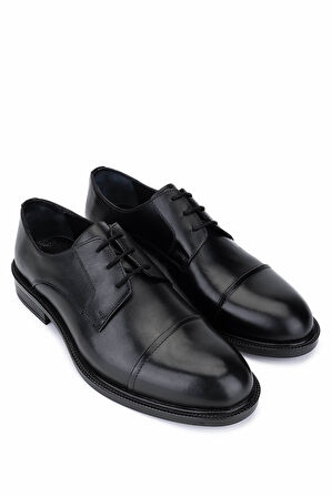 Tamer Tanca Erkek Hakiki Deri Siyah Klasik Ayakkabı 424 103 ERK AYK SK25-26 SIYAH