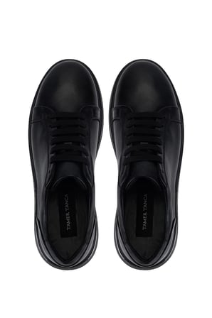 Tamer Tanca Erkek Hakiki Deri Siyah Sneakers & Spor Ayakkabı 978 500 ERK AYK SK25-26 SIYAH DR