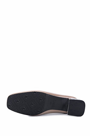 Tamer Tanca Kadın Suni Deri Vizon Rugan Topuklu Ayakkabı 942 430 BN AYK Y25 VIZON KRSK RGN