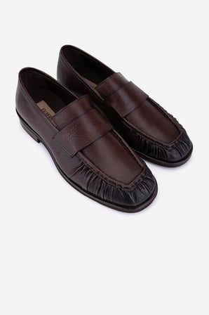 Valmenti Erkek Hakiki Deri Kahverengi Loafer Ayakkabı 987 1009 ERK AYK SK25-26 KAHVE DR