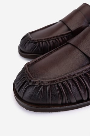 Valmenti Erkek Hakiki Deri Kahverengi Loafer Ayakkabı 987 1009 ERK AYK SK25-26 KAHVE DR