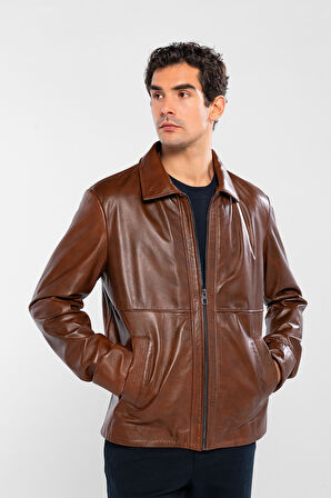 Tamer Tanca Erkek Hakiki Deri Fındık Deri Mont 415 K-1328 ERK DR MONT SK24/25 FINDIK DR