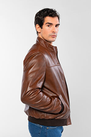 Tamer Tanca Erkek Hakiki Deri Fındık Deri Mont 415 KLJ-2575 ERK DR MONT Y25 FINDIK DR