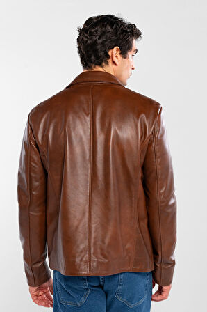 Tamer Tanca Erkek Hakiki Deri Fındık Deri Mont 415 K-2470 ERK DR MONT Y/25 FINDIK DR