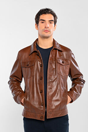 Tamer Tanca Erkek Hakiki Deri Fındık Deri Mont 415 K-899  Y ERK DR MONT Y25 FINDIK DR