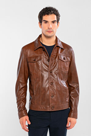 Tamer Tanca Erkek Hakiki Deri Fındık Deri Mont 415 K-899  Y ERK DR MONT Y25 FINDIK DR