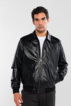 Tamer Tanca Erkek Hakiki Deri Siyah Deri Mont 415 K-873 ERK DR MONT SK24/25 SIYAH DR