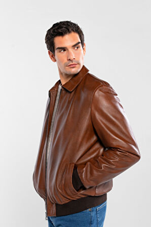 Tamer Tanca Erkek Hakiki Deri Fındık Deri Mont 415 K-873 ERK DR MONT SK24/25 FINDIK DR