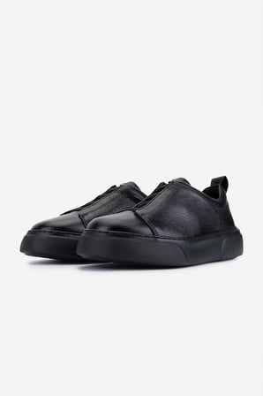 Valmenti Kadın Hakiki Deri Siyah Floter Sneakers & Spor Ayakkabı 1163 1600 BN AYK SK25-26 SIYAH FLTR