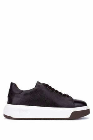 Tamer Tanca Erkek Hakiki Deri Kahverengi Sneakers & Spor Ayakkabı 222 70213 ERK AYK SK25-26 KAHVE